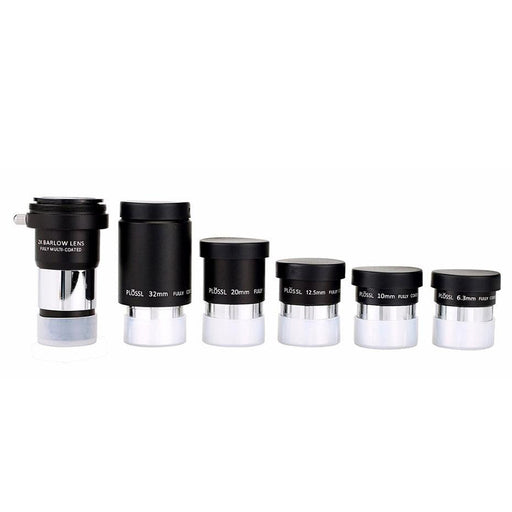 SVBONY 1.25" Plossl Eyepieces and Barlow Lens Kit (W2193A) - Astronomy Plus