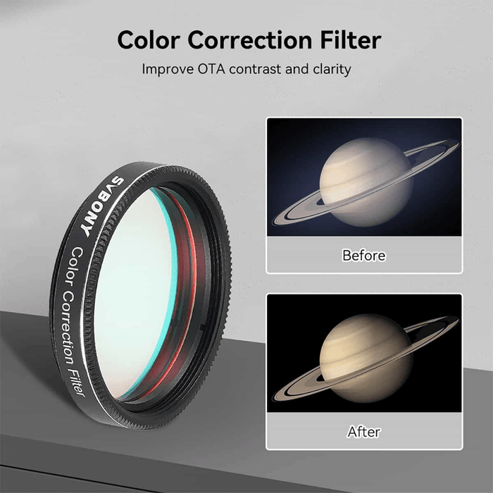 SVBONY Color Correction Filter for Lunar and Planetary Surfaces - Astronomy Plus