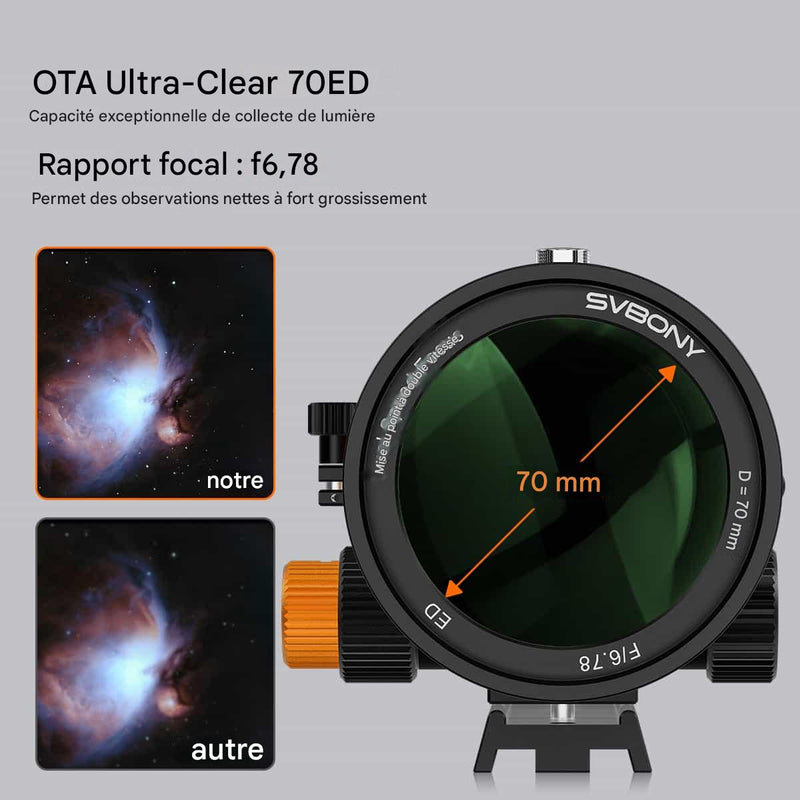 SVBONY SV503 70mm f/6.78 Quadruplet  ED  (F9359E)