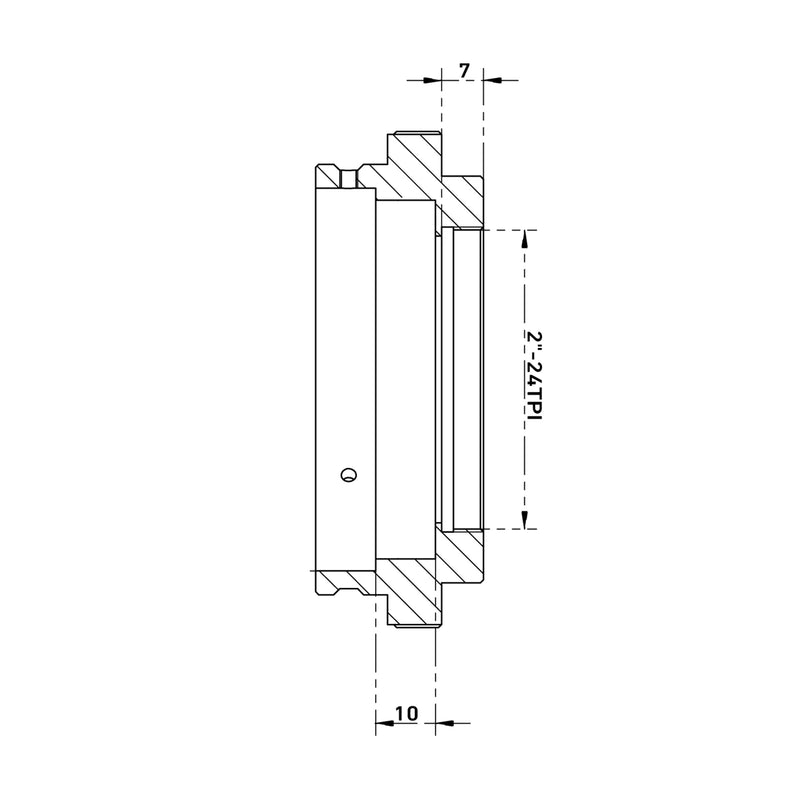 Adaptateur de télescope iOptron iAFS2 pour C6/C8/C9.25 (2"-24TPI) (FA20-M0508)
