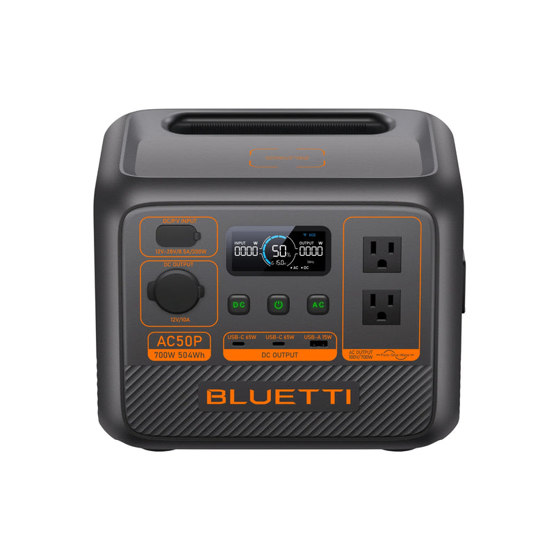 BLUETTI AC50P Portable Power Station | 700W 504Wh (AC50P)