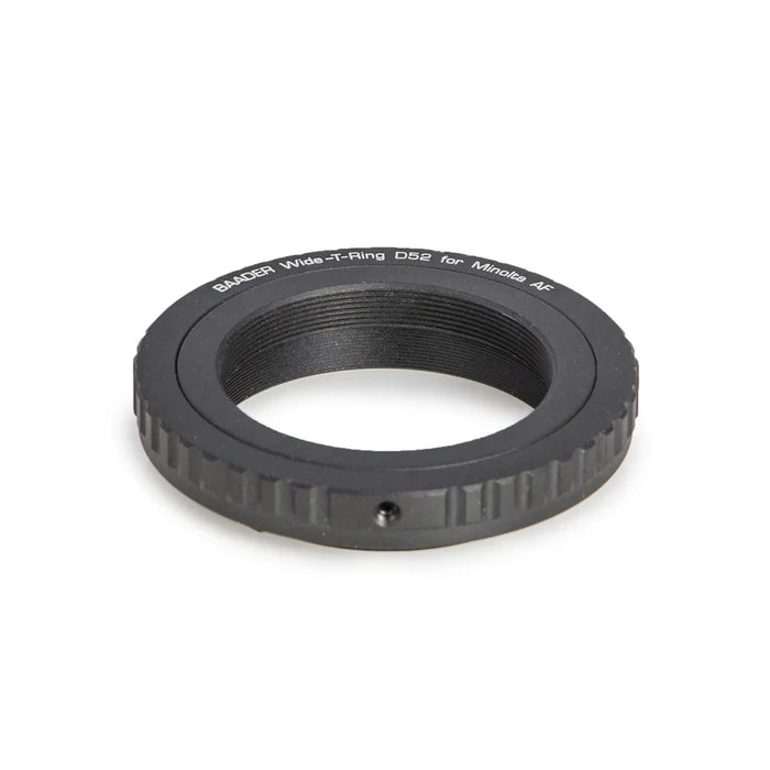 Bague en T large Baader pour Sony Alpha et Minolta Maxxum avec D52i vers T-2 et S52 (TRING-SW)