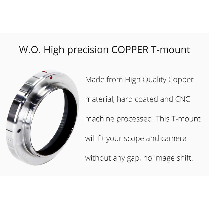 William Optics Super haute précision COPPER T-mount pour Nikon plein format (YE-TR-BR48-N)