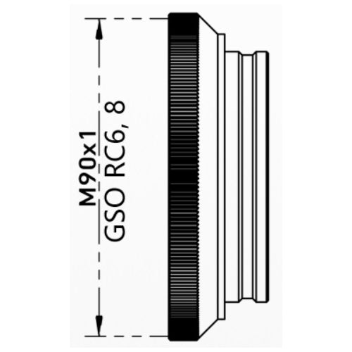 iOptron Adaptateur iAFS2 pour GSO RC6/8 et Autres M90X1 (P-FA20-M0900)