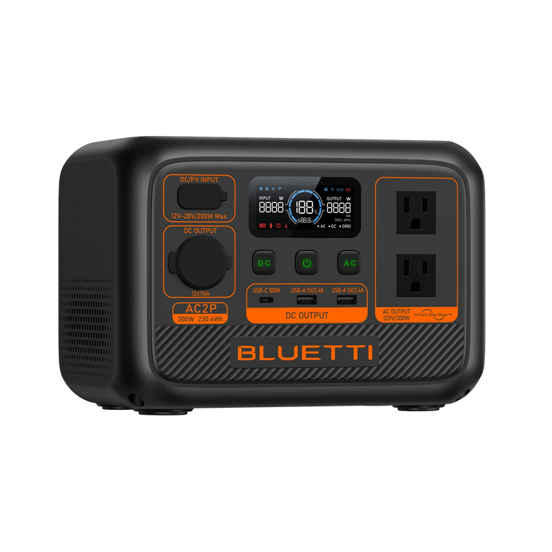 BLUETTI AC2P Portable Power Station | 300W 230.4Wh (AC2P)