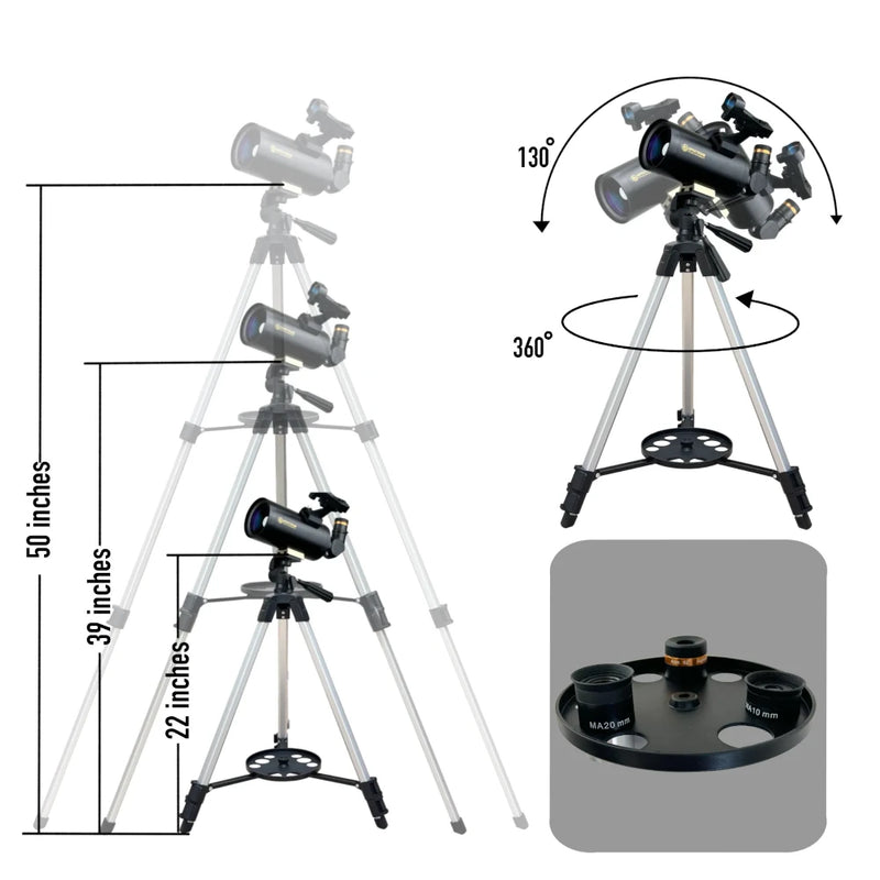 Spectrum Optics TourStar 70mm AZ Maksutov (A3370701)
