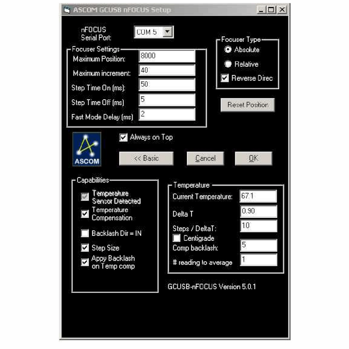 Rigel Systems USB-nFOCUS Adapter (NF-USB)