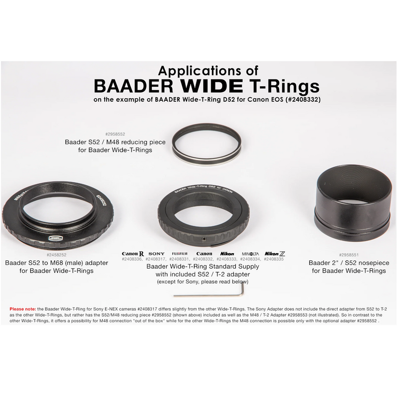 Baader Wide-T-Ring D52i for Nikon Z (TRING-NZW)