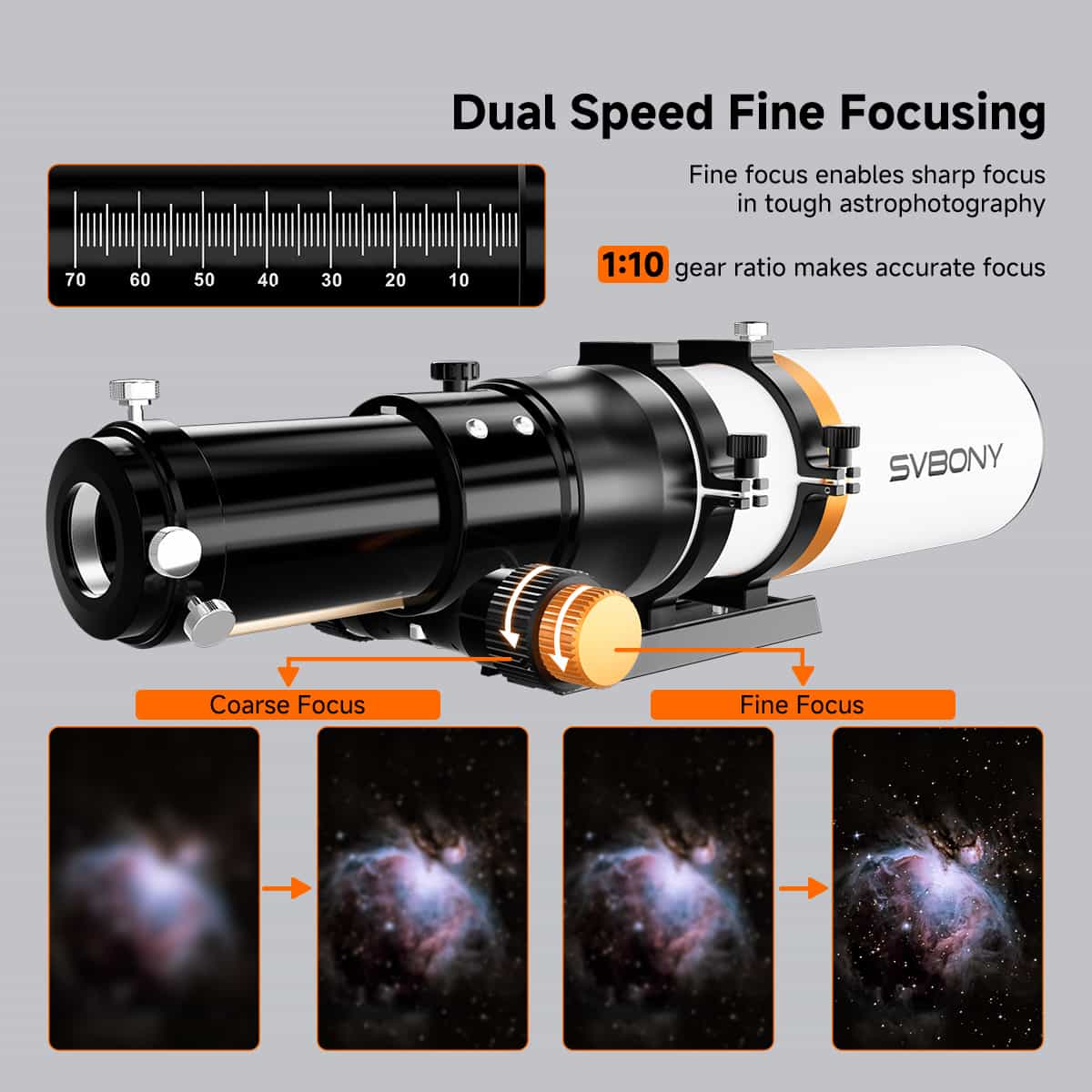 SVBONY SV503 70mm f/6.78 Quadruplet ED (F9359E) - Astronomy Plus