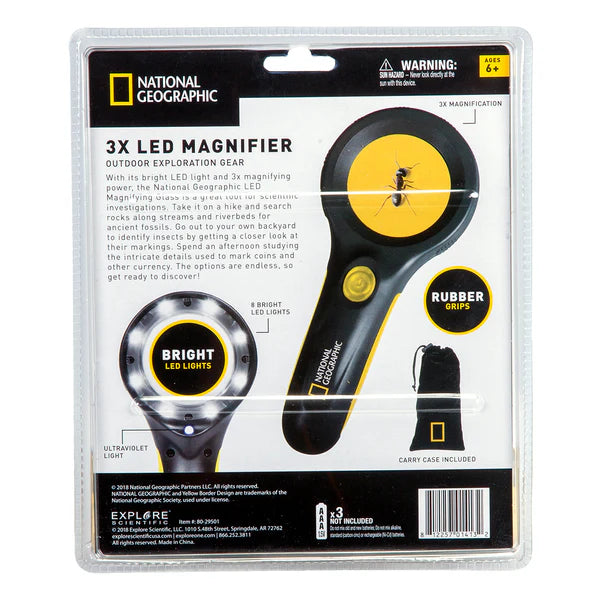 National Geographic 3x LED Magnifying Glass (80-29501)