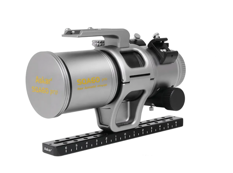 Askar SQA60 Pro Super Quadruplet Astrograph telescope with mounting rail for astrophotography