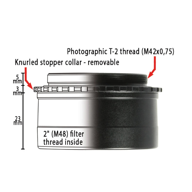 Baader Adaptateur 2" vers T-2/M48a (2408150)