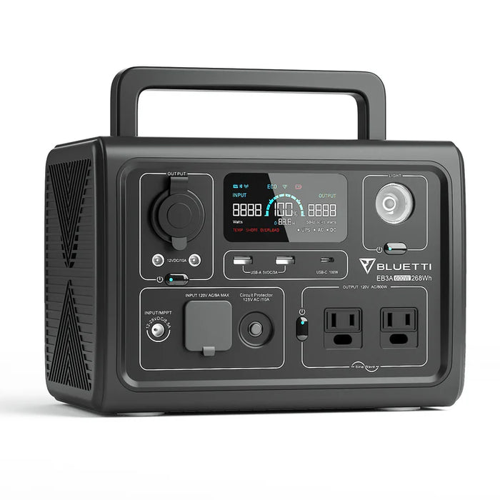 BLUETTI EB3A Portable Power Station | 600W 268Wh (EB3A)