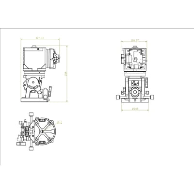 iOptron HAE43B-EC AZ/EQ dual SWG w/ iMate (HE434B)