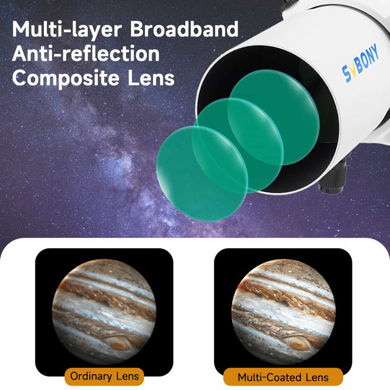 SVBONY SV198 Mini 50mm Guiding Scope with Dual Helical Focuser (W9155A)