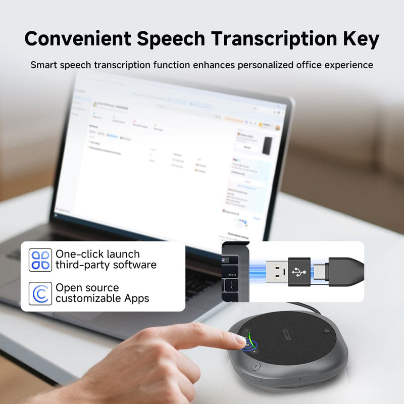 SVBONY SVHub Omni2P AI Omnidirectional Conference Microphone (F9686B)
