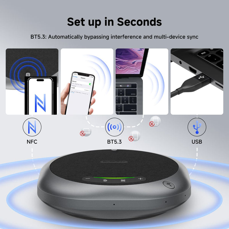 SVBONY SVHub Omni2P AI Omnidirectional Conference Microphone (F9686B)