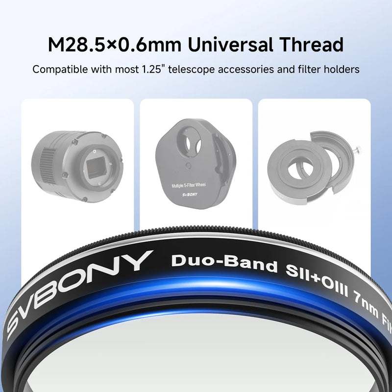 Svbony SV220 7nm Dual-Band Nebula Filter SII & OIII (1.25” / 2”)