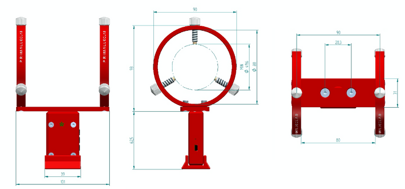 PrimaLuceLab Guide Scope Support for ECCO (ECCOSUP)