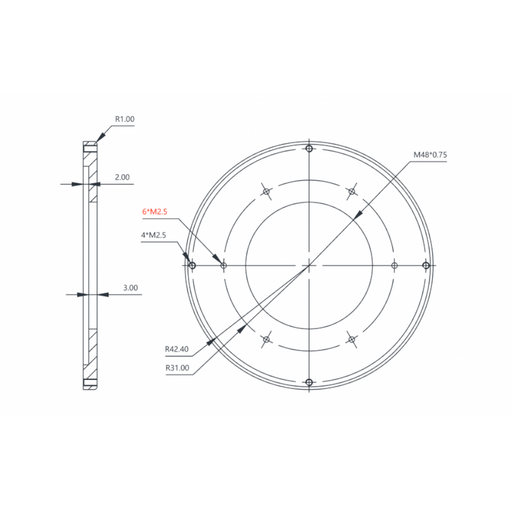 Astro Hutech M48 Camera Tilter Plate (M48TILT) Astro Hutech