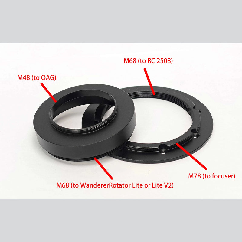 Kits adaptateurs de réducteur Wanderer Astro SharpStar RC2508 pour WandererRotator Lite et Lite V2