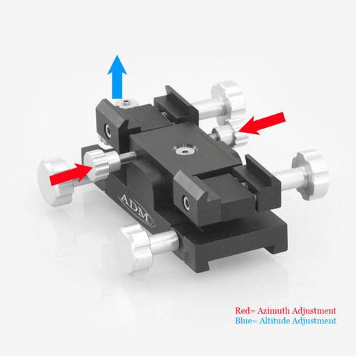 ADM Mini-MAX ALT/AZ Aiming Device. Female Dovetail Version (MMAX-F) - Astronomy Plus