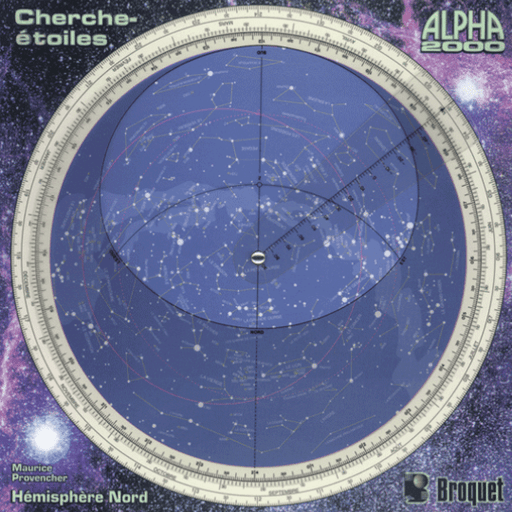 Alpha 2000 star finder - North hemisphere - Astronomy Plus