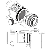 Askar 0.7x Universal Reducer for 107PHQ/130PHQ/151PHQ (PHQ-07R) - Astronomy Plus