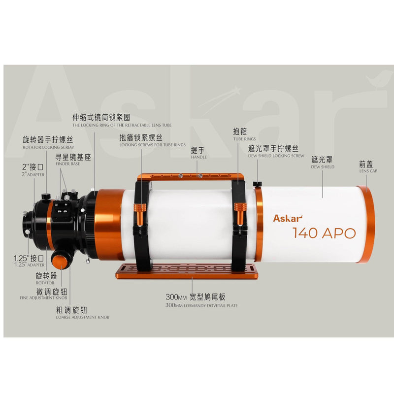 Askar 140APO f/7 Astrograph (140APO) - Astronomy Plus