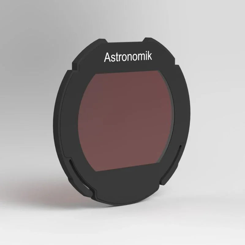 Astronomik H-alpha 12nm EOS clip-in filter for astrophotography on gray background