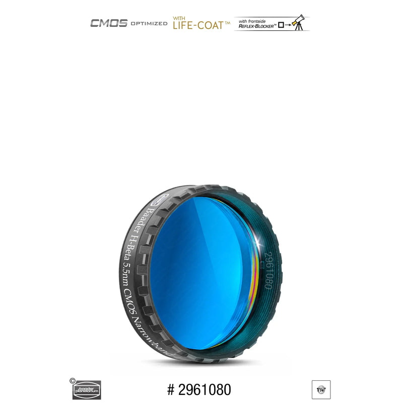 Baader H-Beta Narrowband-Filter (5.5nm) – CMOS-optimized - Astronomy Plus