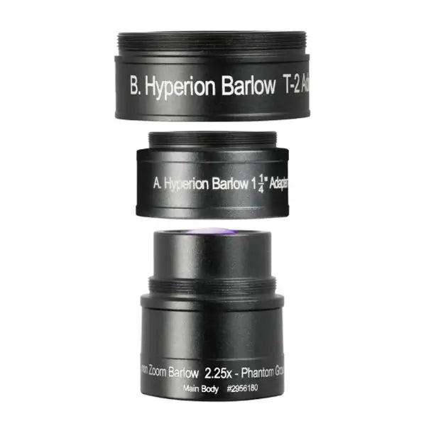 Baader Hyperion Zoom Barlow 2.25X (HYP-BARLOW) - Astronomy Plus