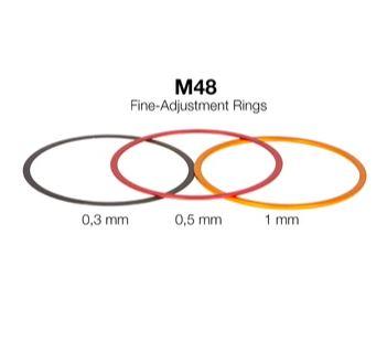Baader M48 Fine-Adjustment rings (0,3 / 0,5 / 1 mm) - Aluminium - Astronomy Plus