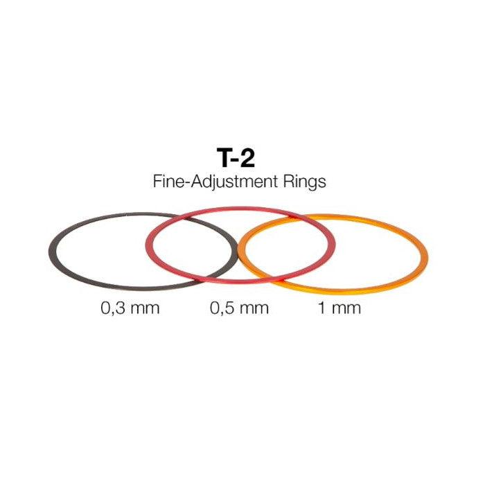 Baader T-2 Fine-Adjustment rings (0,3 / 0,5 / 1 mm) - Aluminium - Astronomy Plus