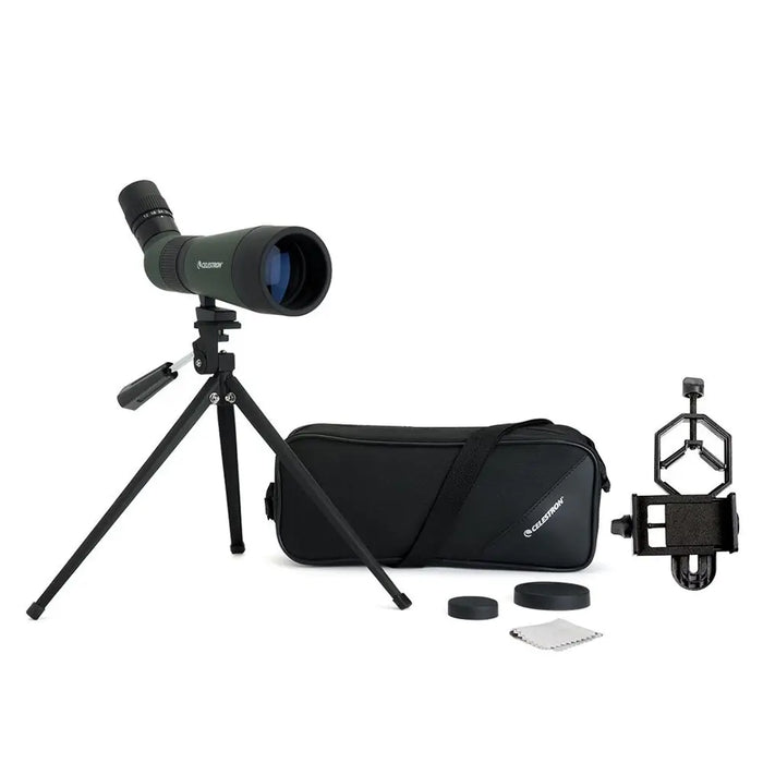Celestron LandScout 12-36x60mm Spotting Scope with Basic Smartphone Adapter (52422) - Astronomy Plus