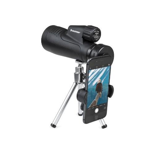 Celestron Outland X 20x50 mm Monocular with Tripod, Smartphone Adapter (72372) - Astronomy Plus