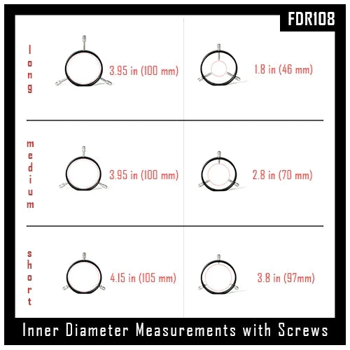 Farpoint D Series 108mm Dovetail Rings (FDR108) - Astronomy Plus
