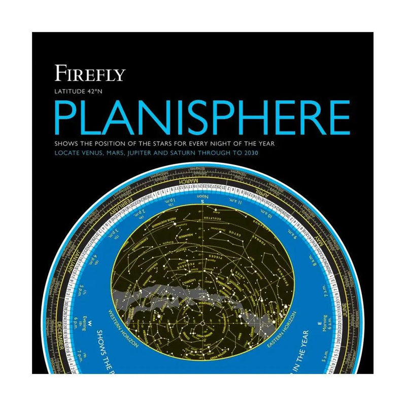 Firefly Planisphere: Latitude 42 Degrees North - Astronomy Plus