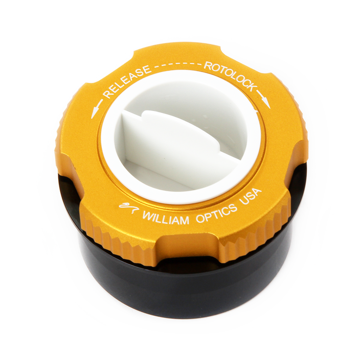William Optics 2" to 1.25" RotoLock Eyepiece Adapter - Gold (F-ROTO-A2-125GDII)