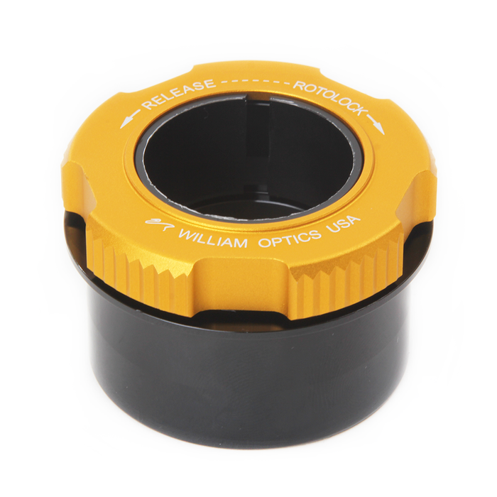 William Optics 2" to 1.25" RotoLock Eyepiece Adapter - Gold (F-ROTO-A2-125GDII)