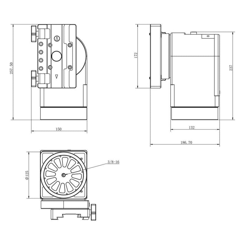 iOptron HAZ71 Alt-Az Strain Wave Gear Mount (HAZ71) - Astronomy Plus