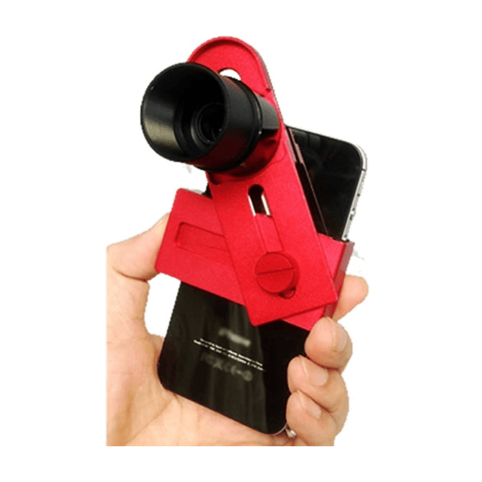 iOptron Universal Smartphone Eyepiece Adapter - Red (8432) - Astronomy Plus