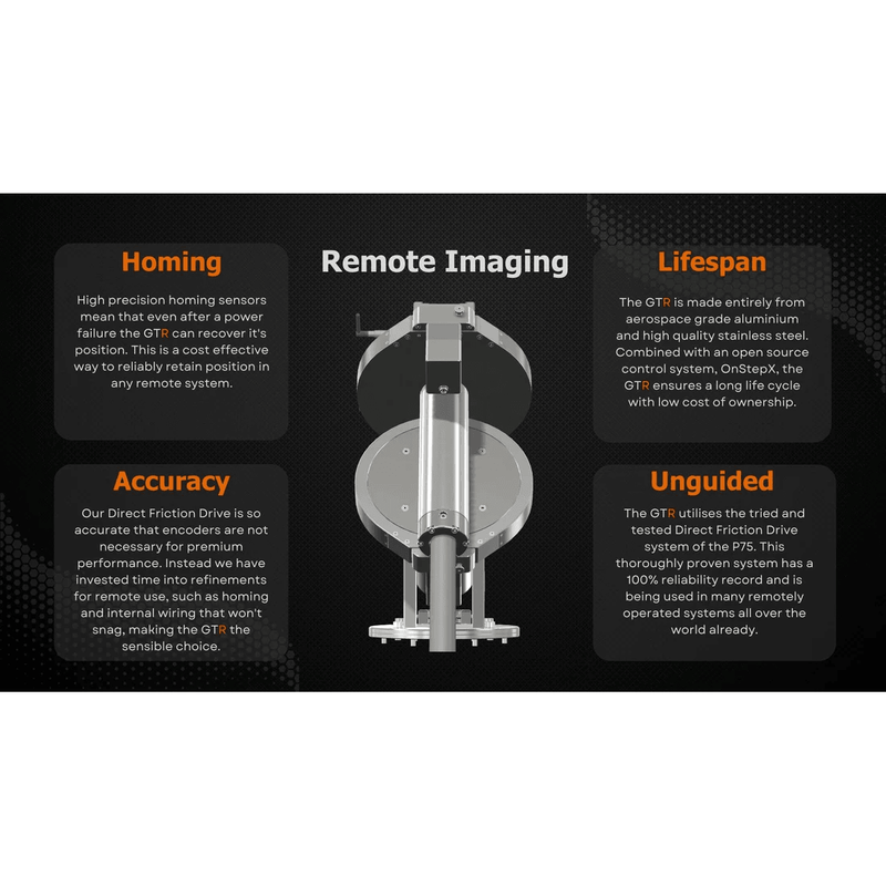 JTW Trident GTR - Direct Friction Drive Telescope Mount (GTR) - Astronomy Plus