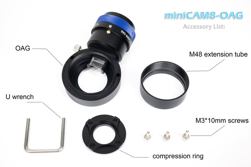 QHY Off-Axis Guider for MiniCAM8 (miniCAM8-OAG)