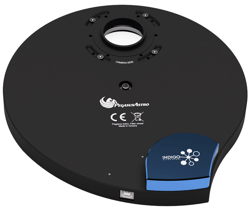 Pegasus Astro Indigo Filter Wheel (7 positions x 2" filters) (PEG-INDIGOFW7-2) - Astronomy Plus