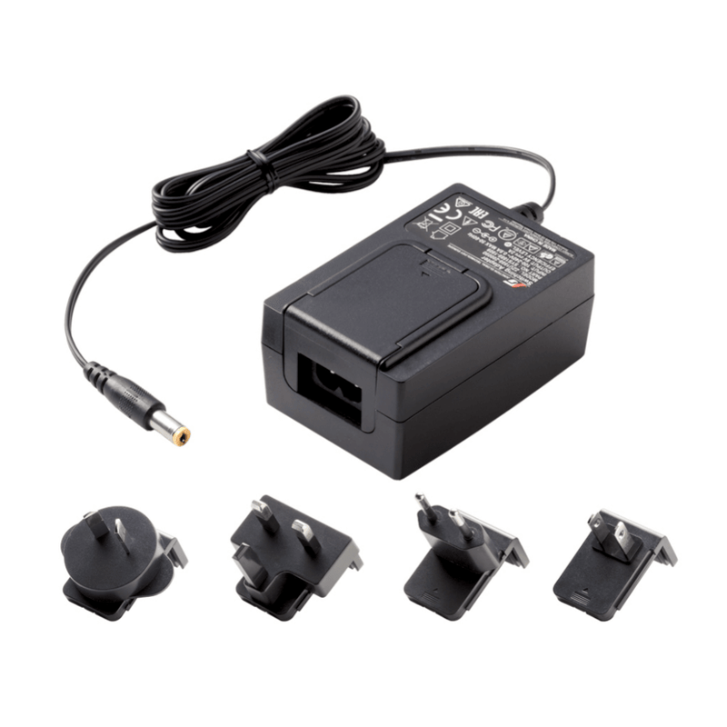 Pegasus Power Supply Unit 12V/1.5A - 2.1mm plug (for Falcon Rotator, FocusCube, DMFC with plug (EU, US. UK, AUS) (PSU-1215) - Astronomy Plus