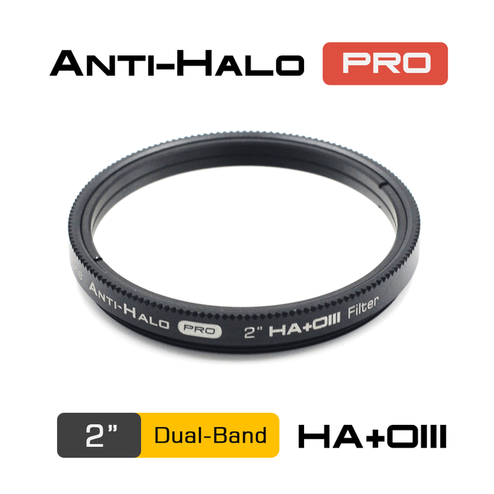 Player One Anti-Halo PRO Dual-Band 2″ Ha+OIII filter - Astronomy Plus