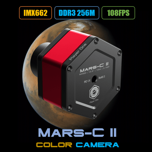 Player One Mars-C II USB3.0 Color Camera IMX662 (Mars-C-II) - Astronomy Plus