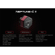 Player One Neptune-C II USB3.0 Color Camera IMX464 (Neptune-C-II) - Astronomy Plus