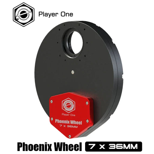 Player One Phoenix Wheel 7x36 mm Electronic Filter Wheel (PW7-36) - Astronomy Plus